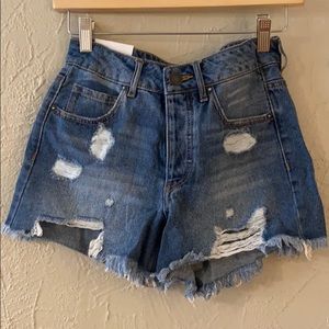 Denim shorts